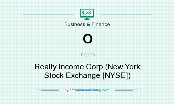 What does O mean? It stands for Realty Income Corp (New York Stock Exchange [NYSE])