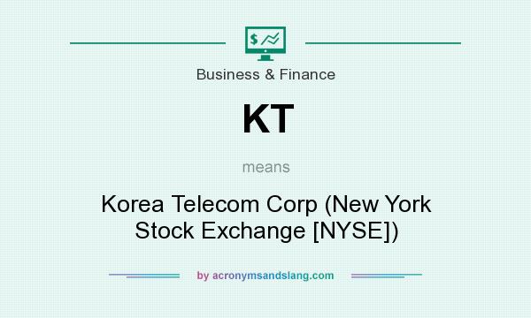 What does KT mean? It stands for Korea Telecom Corp (New York Stock Exchange [NYSE])