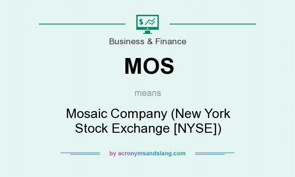 What does MOS mean? It stands for Mosaic Company (New York Stock Exchange [NYSE])