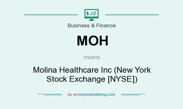 What does MOH mean? It stands for Molina Healthcare Inc (New York Stock Exchange [NYSE])