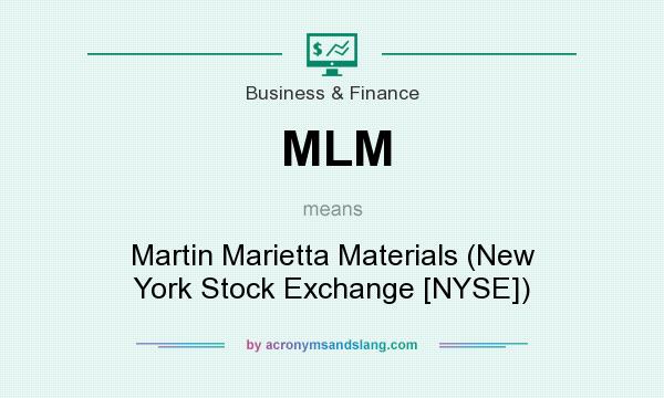 What does MLM mean? It stands for Martin Marietta Materials (New York Stock Exchange [NYSE])