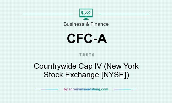 What does CFC-A mean? It stands for Countrywide Cap IV (New York Stock Exchange [NYSE])