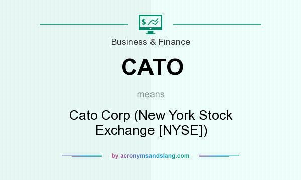 What does CATO mean? It stands for Cato Corp (New York Stock Exchange [NYSE])
