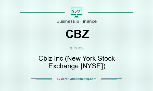 What does CBZ mean? It stands for Cbiz Inc (New York Stock Exchange [NYSE])