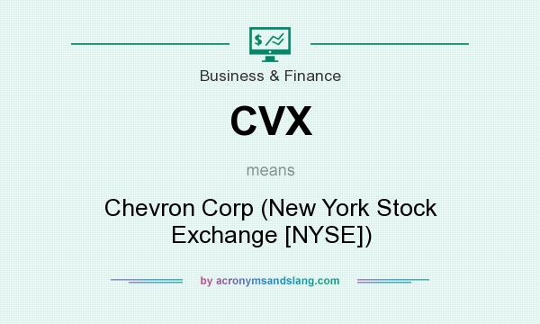 What does CVX mean? It stands for Chevron Corp (New York Stock Exchange [NYSE])