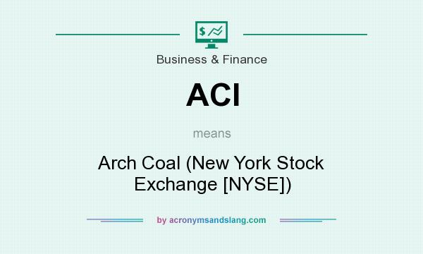 What does ACI mean? It stands for Arch Coal (New York Stock Exchange [NYSE])