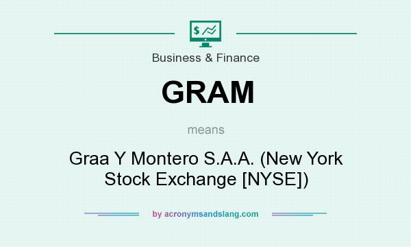 What does GRAM mean? It stands for Graa Y Montero S.A.A. (New York Stock Exchange [NYSE])