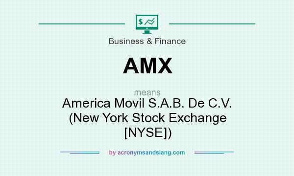 What does AMX mean? It stands for America Movil S.A.B. De C.V. (New York Stock Exchange [NYSE])