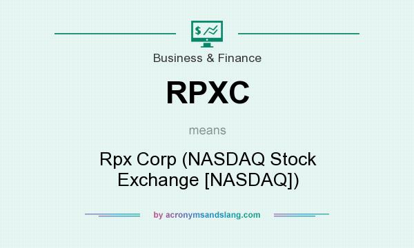 What does RPXC mean? It stands for Rpx Corp (NASDAQ Stock Exchange [NASDAQ])