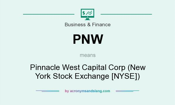What does PNW mean? It stands for Pinnacle West Capital Corp (New York Stock Exchange [NYSE])