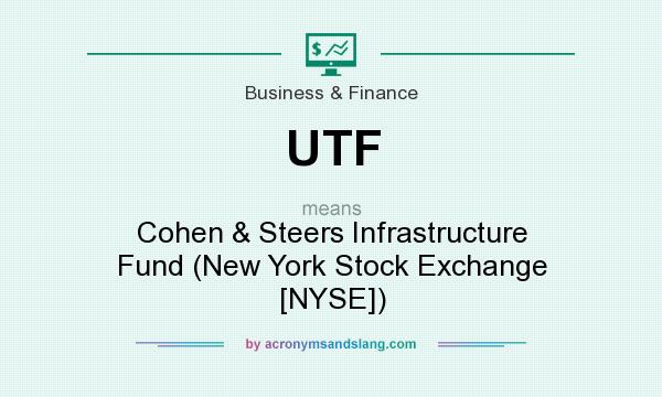 What does UTF mean? It stands for Cohen & Steers Infrastructure Fund (New York Stock Exchange [NYSE])