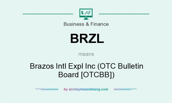 What does BRZL mean? It stands for Brazos Intl Expl Inc (OTC Bulletin Board [OTCBB])