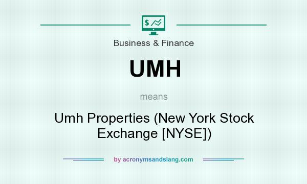 What does UMH mean? It stands for Umh Properties (New York Stock Exchange [NYSE])