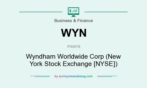 What does WYN mean? It stands for Wyndham Worldwide Corp (New York Stock Exchange [NYSE])