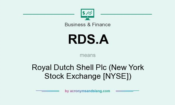 What does RDS.A mean? It stands for Royal Dutch Shell Plc (New York Stock Exchange [NYSE])