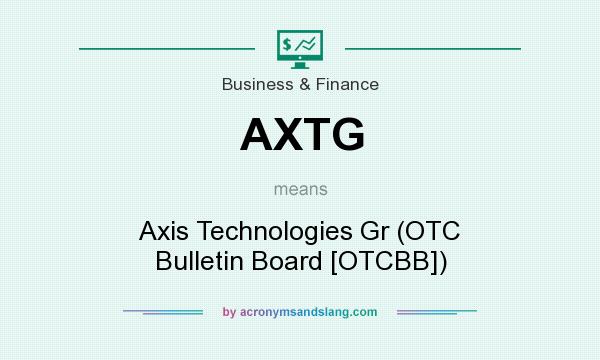 What does AXTG mean? It stands for Axis Technologies Gr (OTC Bulletin Board [OTCBB])
