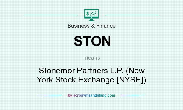 What does STON mean? It stands for Stonemor Partners L.P. (New York Stock Exchange [NYSE])