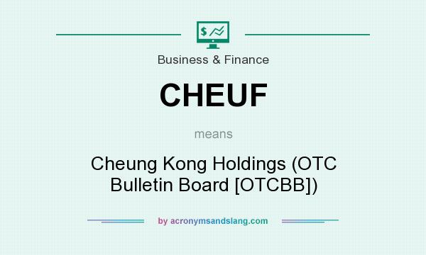 What does CHEUF mean? It stands for Cheung Kong Holdings (OTC Bulletin Board [OTCBB])