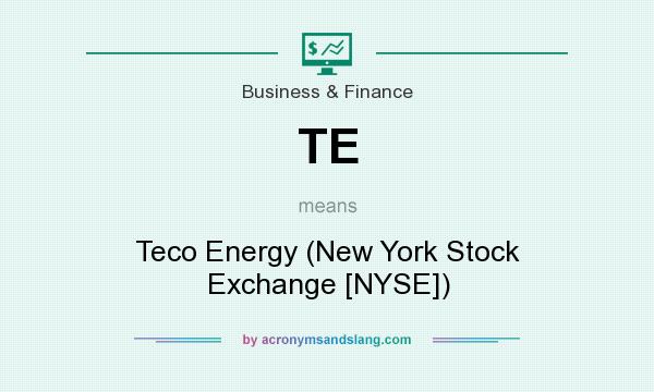 What does TE mean? It stands for Teco Energy (New York Stock Exchange [NYSE])