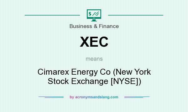 What does XEC mean? It stands for Cimarex Energy Co (New York Stock Exchange [NYSE])