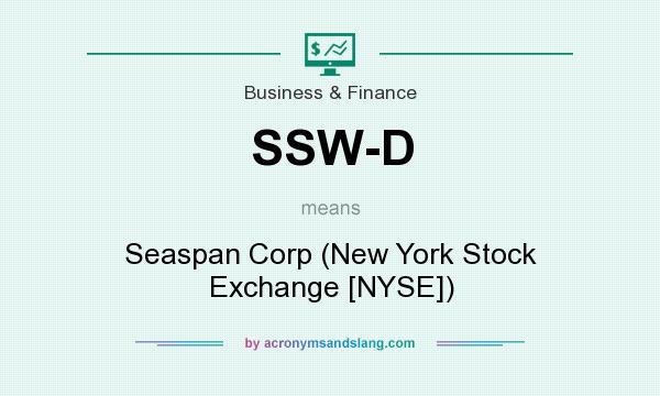 What does SSW-D mean? It stands for Seaspan Corp (New York Stock Exchange [NYSE])