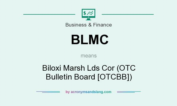 What does BLMC mean? It stands for Biloxi Marsh Lds Cor (OTC Bulletin Board [OTCBB])