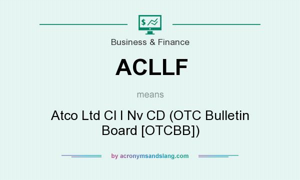 What does ACLLF mean? It stands for Atco Ltd Cl I Nv CD (OTC Bulletin Board [OTCBB])