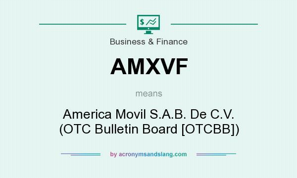 What does AMXVF mean? It stands for America Movil S.A.B. De C.V. (OTC Bulletin Board [OTCBB])