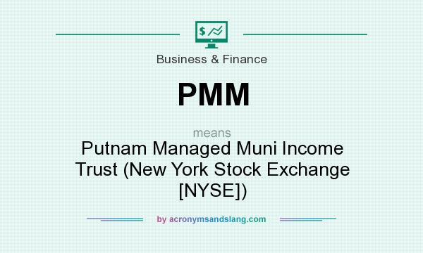 What does PMM mean? It stands for Putnam Managed Muni Income Trust (New York Stock Exchange [NYSE])