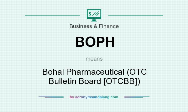 What does BOPH mean? It stands for Bohai Pharmaceutical (OTC Bulletin Board [OTCBB])