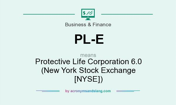 What does PL-E mean? It stands for Protective Life Corporation 6.0 (New York Stock Exchange [NYSE])