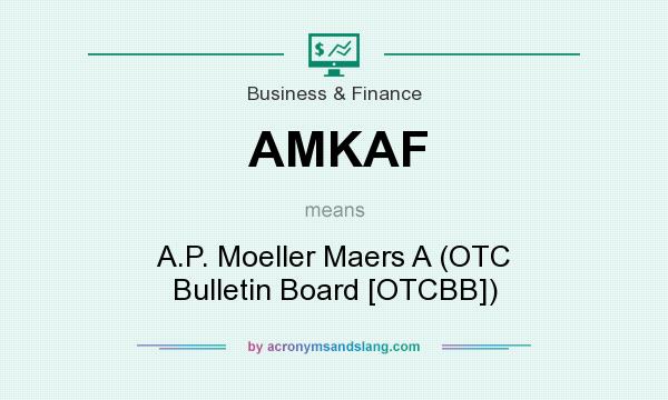 What does AMKAF mean? It stands for A.P. Moeller Maers A (OTC Bulletin Board [OTCBB])