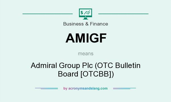 What does AMIGF mean? It stands for Admiral Group Plc (OTC Bulletin Board [OTCBB])