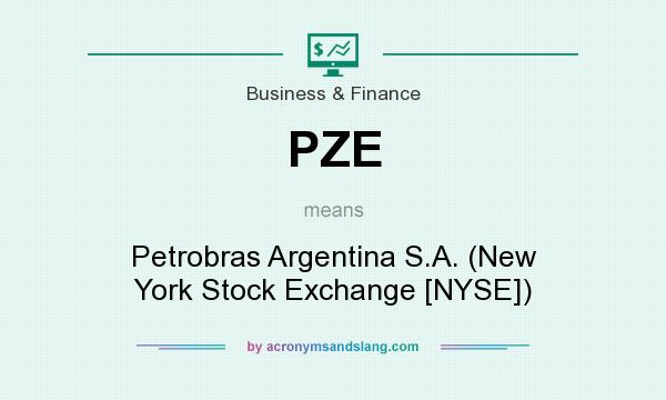 What does PZE mean? It stands for Petrobras Argentina S.A. (New York Stock Exchange [NYSE])
