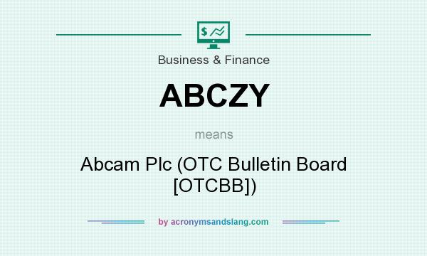 What does ABCZY mean? It stands for Abcam Plc (OTC Bulletin Board [OTCBB])