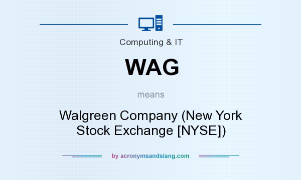 What does WAG mean? It stands for Walgreen Company (New York Stock Exchange [NYSE])
