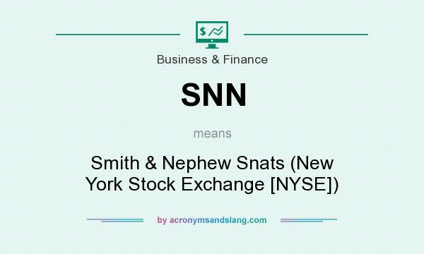 What does SNN mean? It stands for Smith & Nephew Snats (New York Stock Exchange [NYSE])