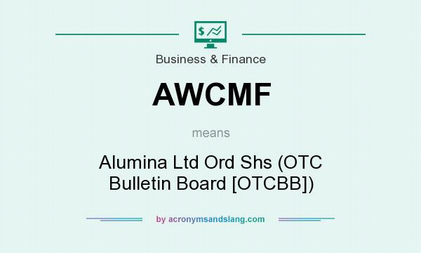 What does AWCMF mean? It stands for Alumina Ltd Ord Shs (OTC Bulletin Board [OTCBB])