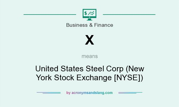 What does X mean? It stands for United States Steel Corp (New York Stock Exchange [NYSE])