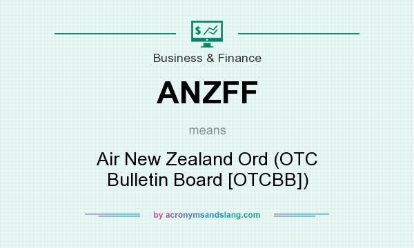 What does ANZFF mean? It stands for Air New Zealand Ord (OTC Bulletin Board [OTCBB])