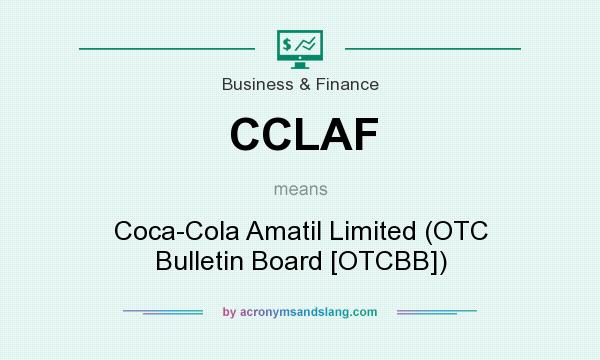 What does CCLAF mean? It stands for Coca-Cola Amatil Limited (OTC Bulletin Board [OTCBB])