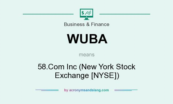 What does WUBA mean? It stands for 58.Com Inc (New York Stock Exchange [NYSE])