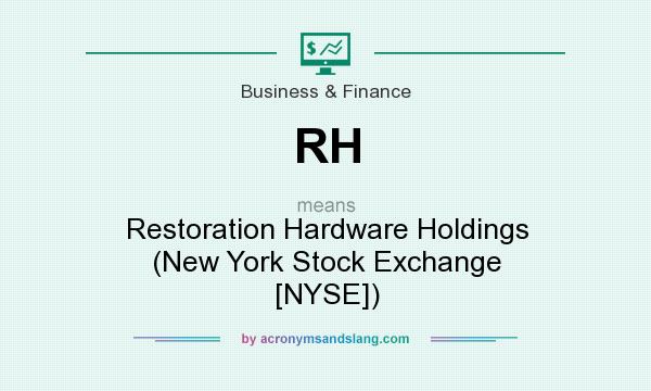 What does RH mean? It stands for Restoration Hardware Holdings (New York Stock Exchange [NYSE])
