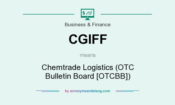 What does CGIFF mean? It stands for Chemtrade Logistics (OTC Bulletin Board [OTCBB])