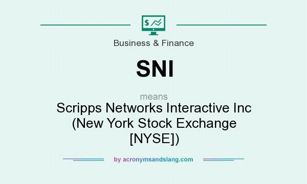 What does SNI mean? It stands for Scripps Networks Interactive Inc (New York Stock Exchange [NYSE])