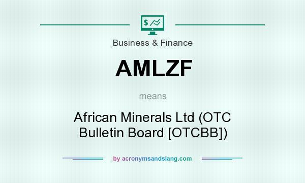 What does AMLZF mean? It stands for African Minerals Ltd (OTC Bulletin Board [OTCBB])