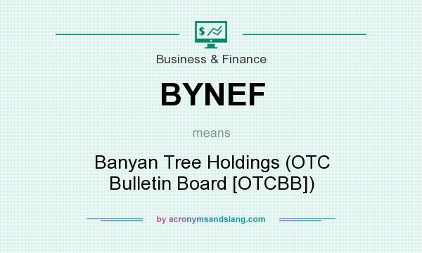 What does BYNEF mean? It stands for Banyan Tree Holdings (OTC Bulletin Board [OTCBB])