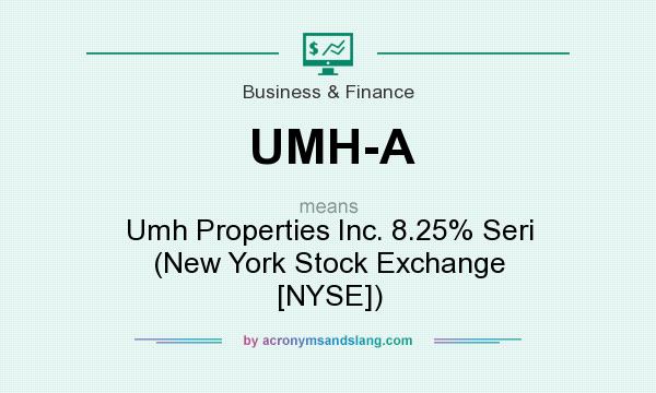 What does UMH-A mean? It stands for Umh Properties Inc. 8.25% Seri (New York Stock Exchange [NYSE])