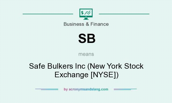 What does SB mean? It stands for Safe Bulkers Inc (New York Stock Exchange [NYSE])