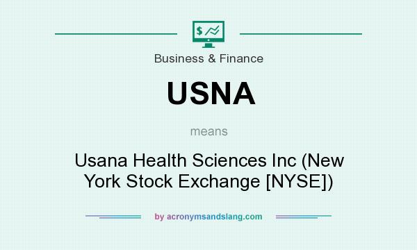 What does USNA mean? It stands for Usana Health Sciences Inc (New York Stock Exchange [NYSE])